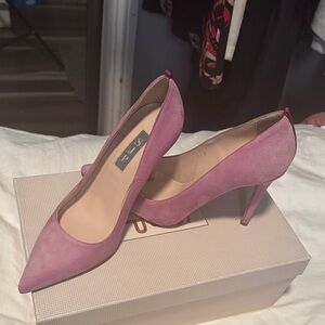 SJP by Sarah Jessica Parker Pink Suede Heels
